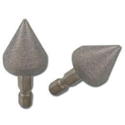 Diamond cone-mortise chisel sharpening